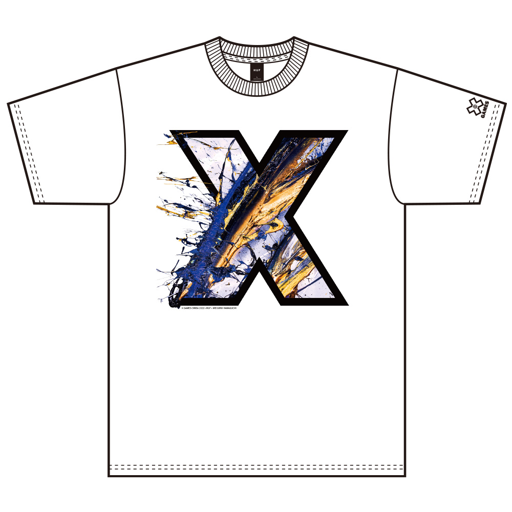 X Games 2022 × HUF × MEGURU YAMAGUCHI S/S TEE（ホワイト） | X