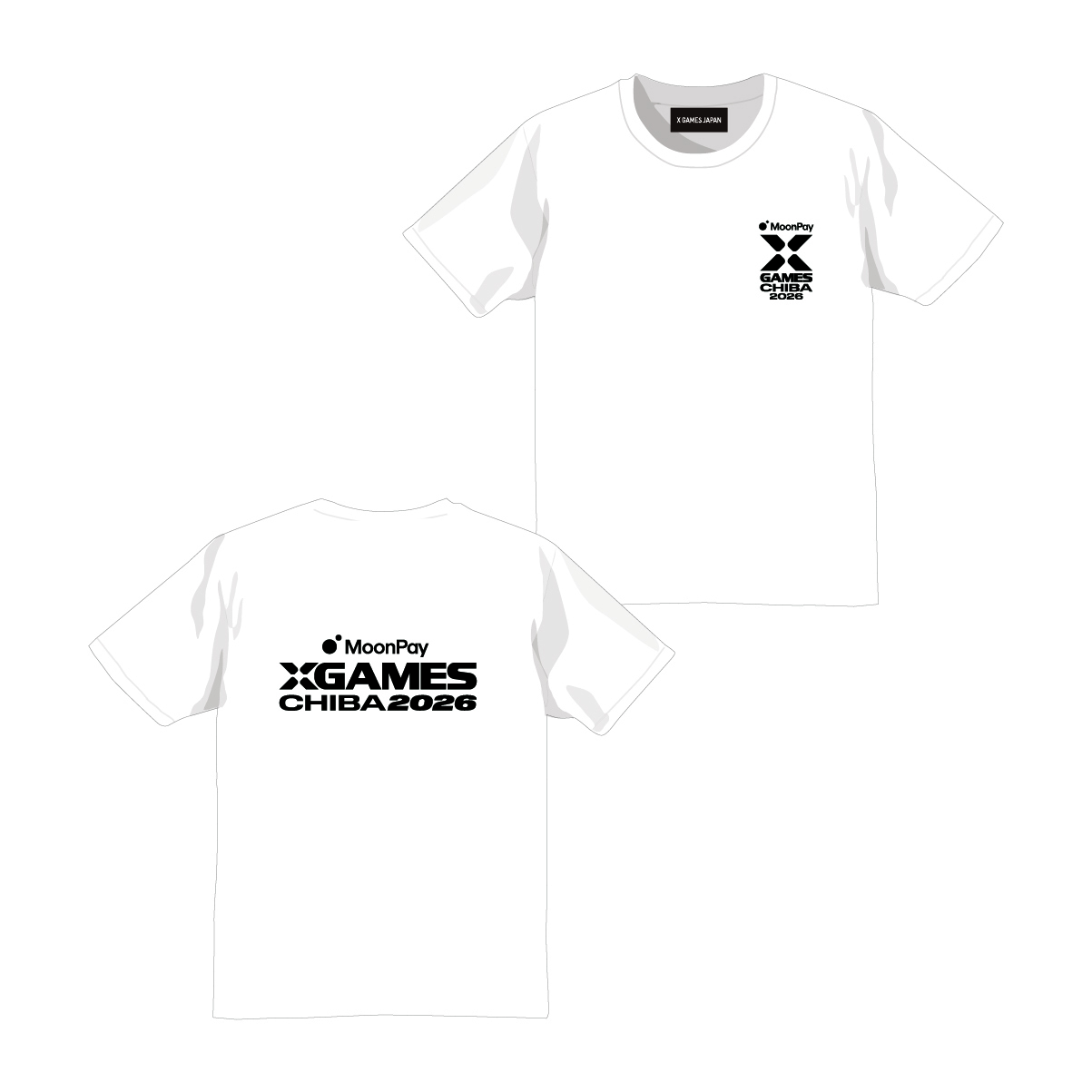 XGJ 2026 Tee B ロゴ (白) | X Games 2026 | X Games Japan Shop